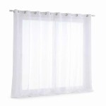 Voilage 300x280 cm Monna blanc polyester � STOF