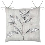 Coussin de chaise Japandi naturel en coton 38 cm Coussin de chaise Japandi naturel en coton 38 cm