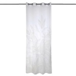 Un panneau de Voilage  oeillets Japandi Blanc 140 x 260 cm