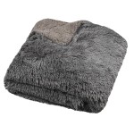 Plaid Bekley gris 130 x 160 cm Plaid Bekley gris 130 x 160 cm