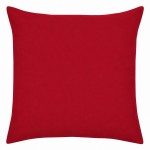 Taie d’oreiller Élysée rouge 63 x 63 cm percale coton Taie d’oreiller Élysée rouge 63 x 63 cm percale coton