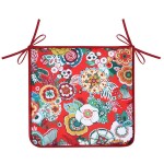Galette de Chaise Gipsy Rouge 38x38 cm Stof