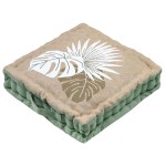 Coussin de sol Cambodge naturel 45 x 45 x 10 cm