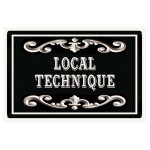 Plaque de porte en métal local technique Plaque de porte en métal local technique