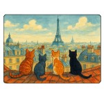 Planche  dcouper en verre chats de Paris 28,5  20 cm