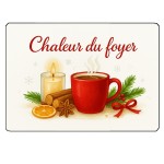 Planche à découper en verre chaleur du foyer Planche à découper en verre chaleur du foyer