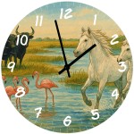 Horloge en verre camargue 29 cm Horloge en verre camargue 29 cm