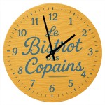 Horloge en verre le bistrot des copains  29 cm