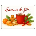 Planche  dcouper en verre Saveurs de fte