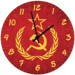 Horloge en verre URSS  29 cm