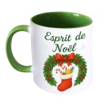 Mug en cramique esprit de Nol 350 ml