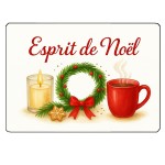 Planche  dcouper en verre Esprit de Nol