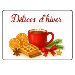 Planche à découper en verre délices d’hiver Planche à découper en verre délices d’hiver