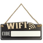 Plaque  suspendre code wifi