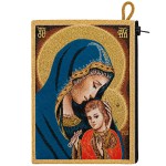 Porte-monnaie vierge � l�enfant zipp� 14,5 cm