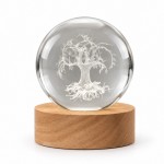 Lightmeup veilleuse LED 3D arbre de vie en verre