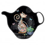 Soucoupe pour sachet de thé Chat Papillons Soucoupe pour sachet de thé Chat Papillons