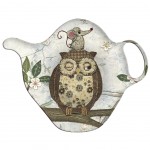 Soucoupe pour sachet de th Chouette By Bug Art