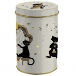 Boite métal ronde Les chats musiciens AMYS BUG ART Boite métal ronde Les chats musiciens AMYS BUG ART