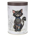 Boîte métal chat noir Kook Boîte métal chat noir Kook
