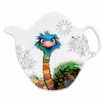 Repose-sachet de th� autruche m�lamine