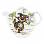 Repose-sachet de th� chien m�lamine 9,5 cm