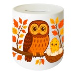 Tirelire en c�ramique Hibou 9,5 cm