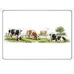 Planche � d�couper verre vaches 28,5 x 20 cm