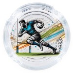 Cendrier Rugby en verre 9,5 cm