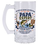 Chope � Bi�re Papa Expert P�cheur 480 ml Cadeau P�che