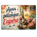 Planche Verre Apr�s la P�tanque L'Ap�ro 29 x 20 cm