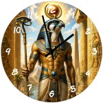Horloge murale Horus en verre 29 cm d�coration �gypte antique