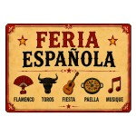 Planche � d�couper feria espagnole en verre 29 x 20 cm