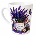 Mug lavande la vie est belle en c�ramique 320 ml