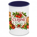 Pot � ustensiles c�ramique tomates et basilic 13 cm