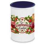 Pot � ustensiles en c�ramique 13 cm d�cor confitures vintage