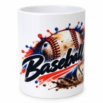Porte-stylos baseball en c�ramique � motif balle