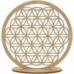 Grande fleur de vie en bois � poser 30 cm