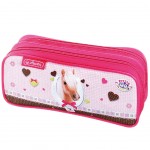 Trousse rose en toile motif Cheval Trousse rose en toile motif Cheval