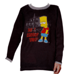 T-shirt manches longues Simpsons noir