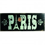 Plaque en bois Paris