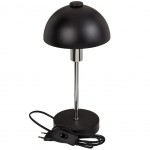 Lampe de table noire en mtal 32 cm