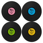 Set de table disques vinyle � Lot de 4