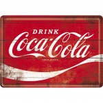 Petite plaque métallique Coca-Cola
