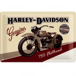 Plaque mtallique Harley Davidson