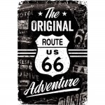 Plaque mtallique Route 66