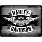 Plaque mtallique Harley Davidson Garage