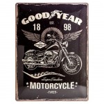Plaque mtallique Good Year Motorcycle