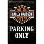 Grande plaque mtallique Harley Davidson