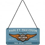 Petite Plaque  suspendre Harley Davidson en mtal